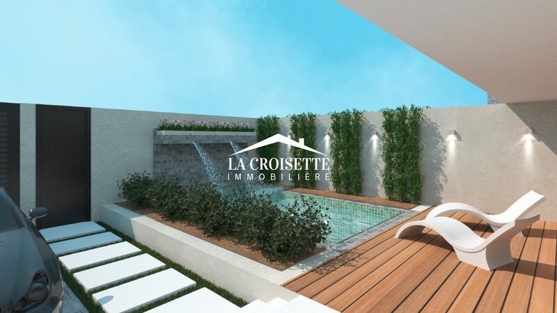Duplex S+5 avec terrasse et piscine à La Soukra